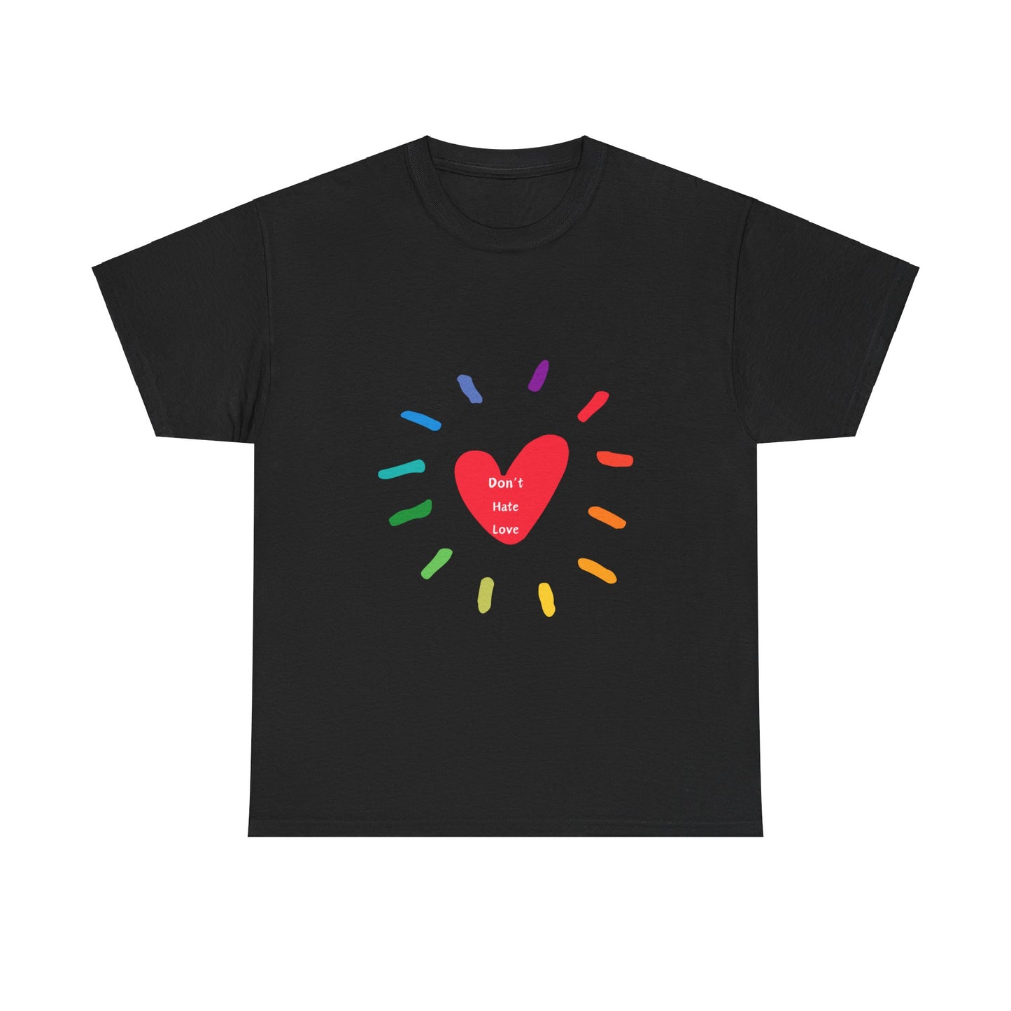 Unisex Heavy Cotton Tee - Don't Hate Love