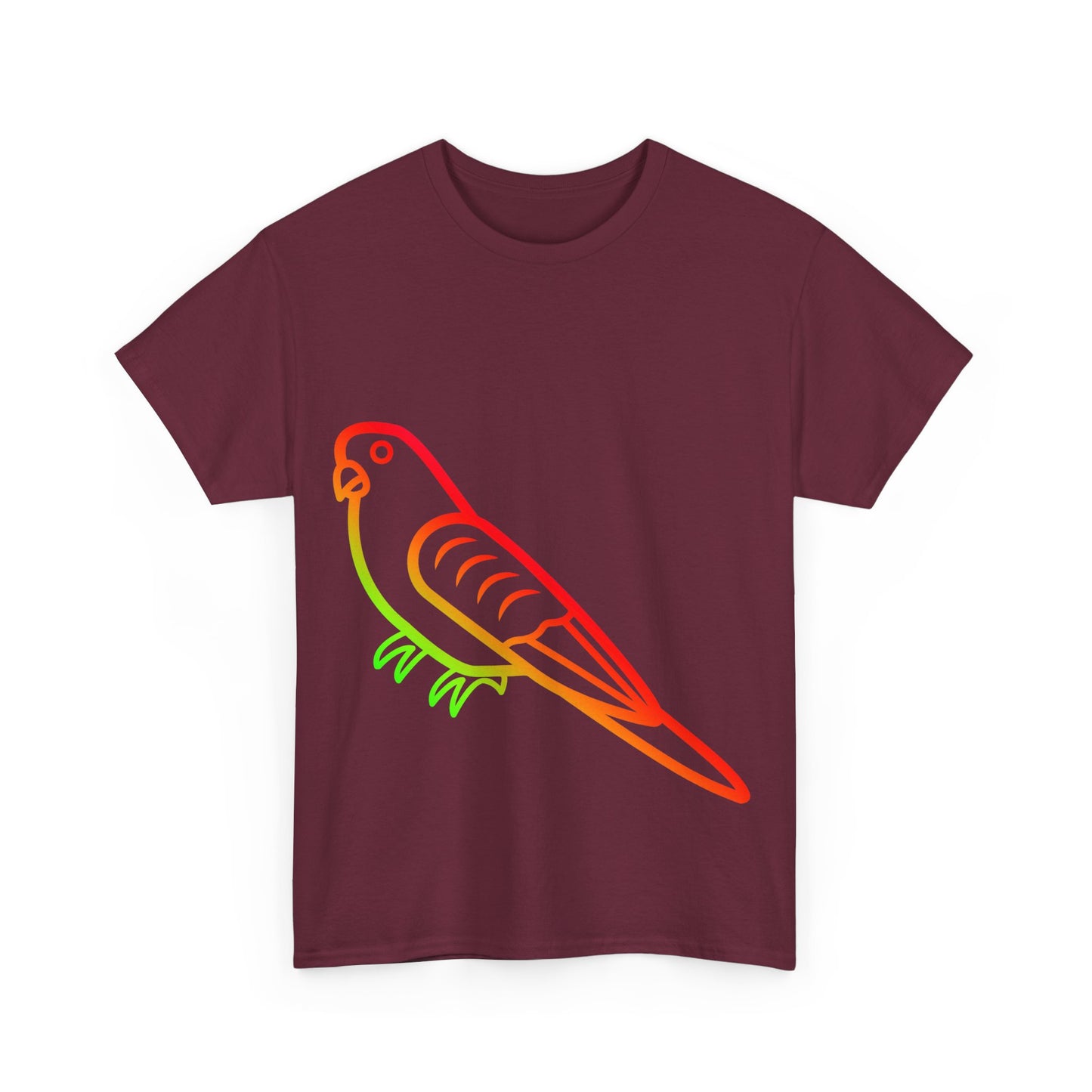 Budgie Rainbow Cotton T-Shirt