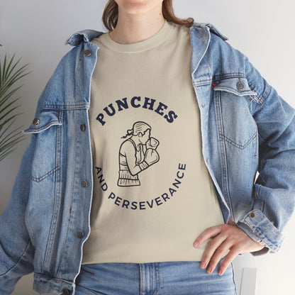 Unisex Heavy Cotton Tee - Punches And Perseverance Woman