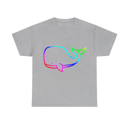 Vibrant, rainbow, colourful whale. Ideal for any animal or wildlife lover.  T-SHIRT Use your imagine, bringing magic and sparkle to your life.