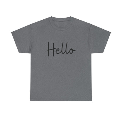 "Hello" & "Goodbye" (English Greeting) Unisex Heavy Cotton Tee