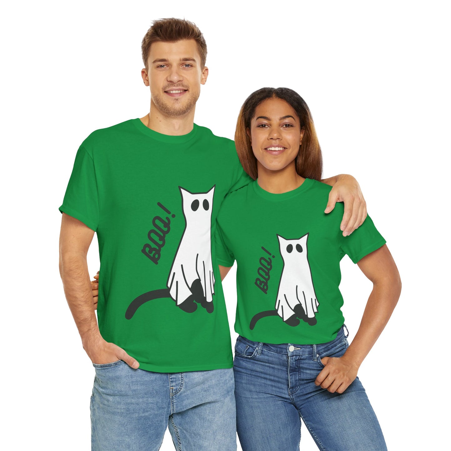 Unisex Heavy Cotton Tee - Boo Cat