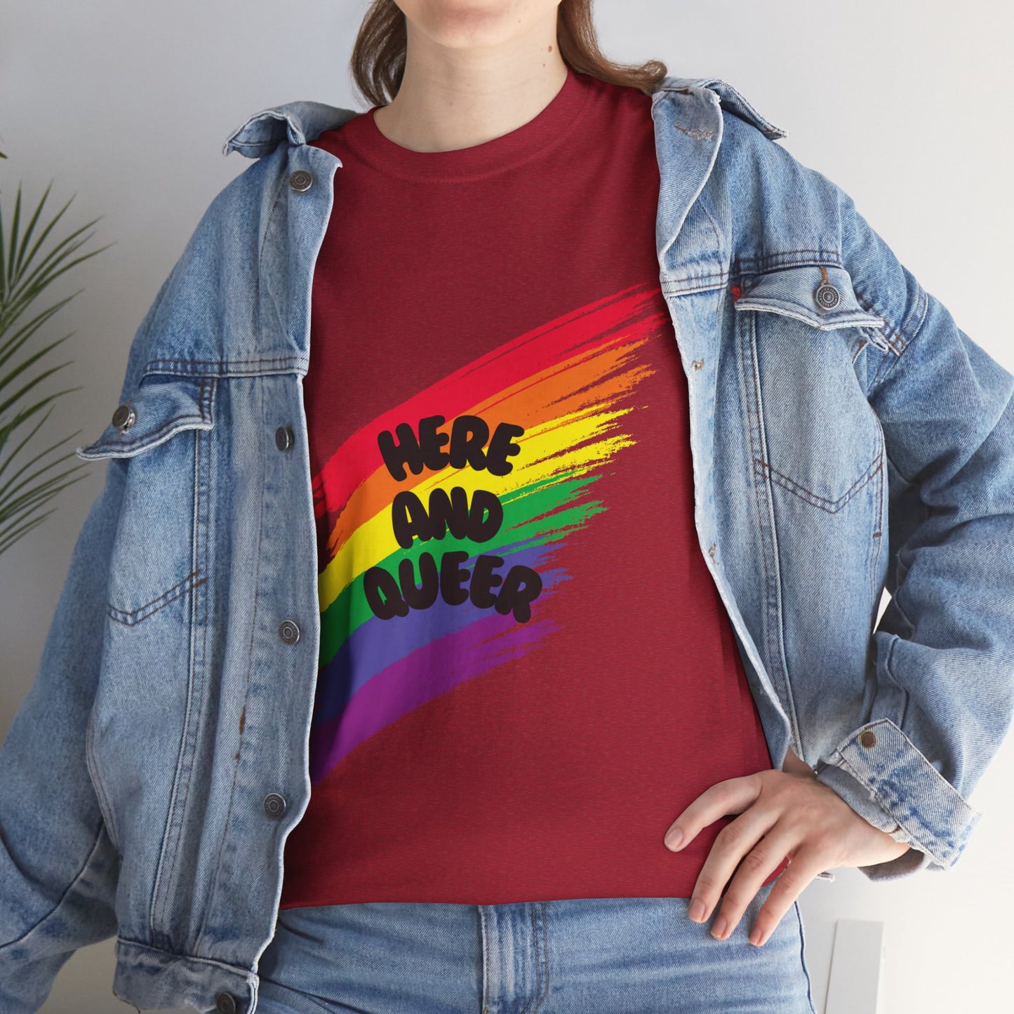 Unisex Heavy Cotton Tee - Here And Queer