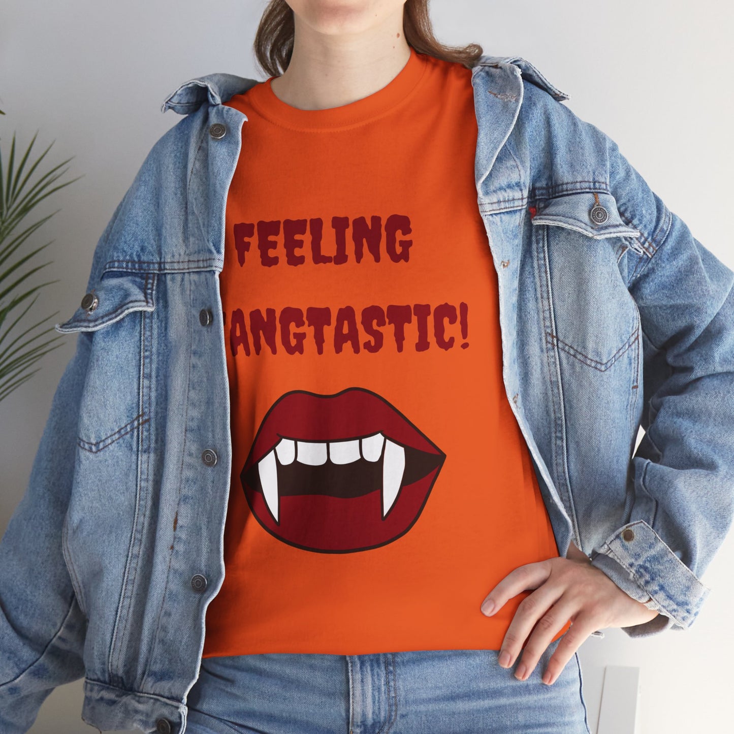 Unisex Heavy Cotton Tee - Feeling Fangtastic