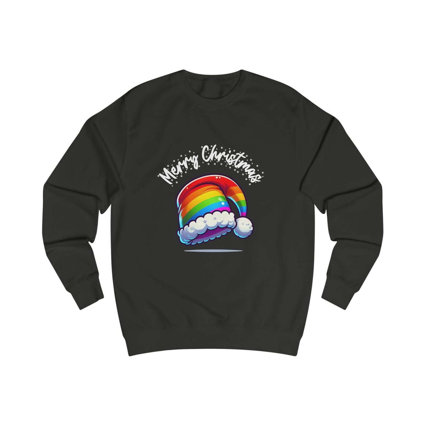 Christmas Rainbow Santa Hat Sweatshirt