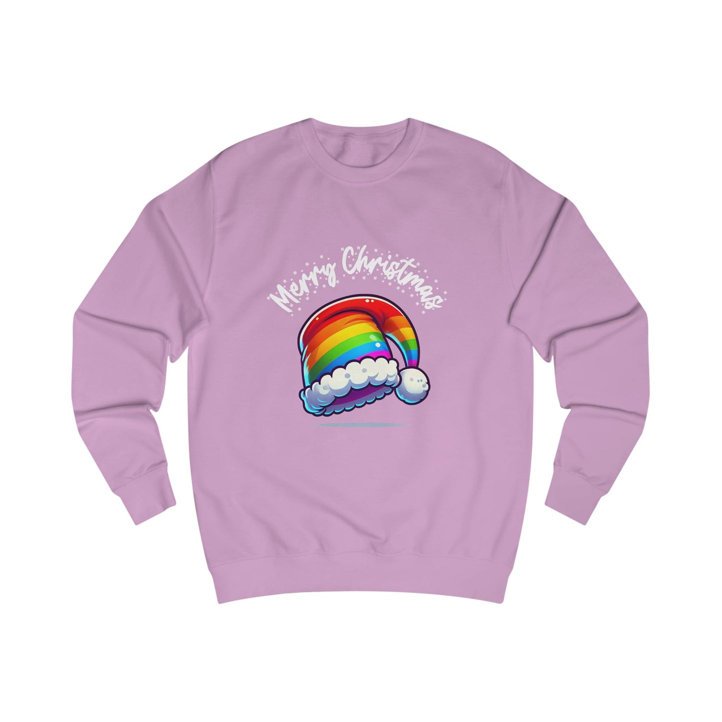 Christmas Rainbow Santa Hat Sweatshirt