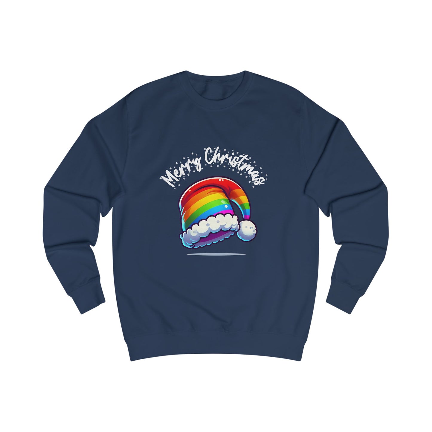 Christmas Rainbow Santa Hat Sweatshirt