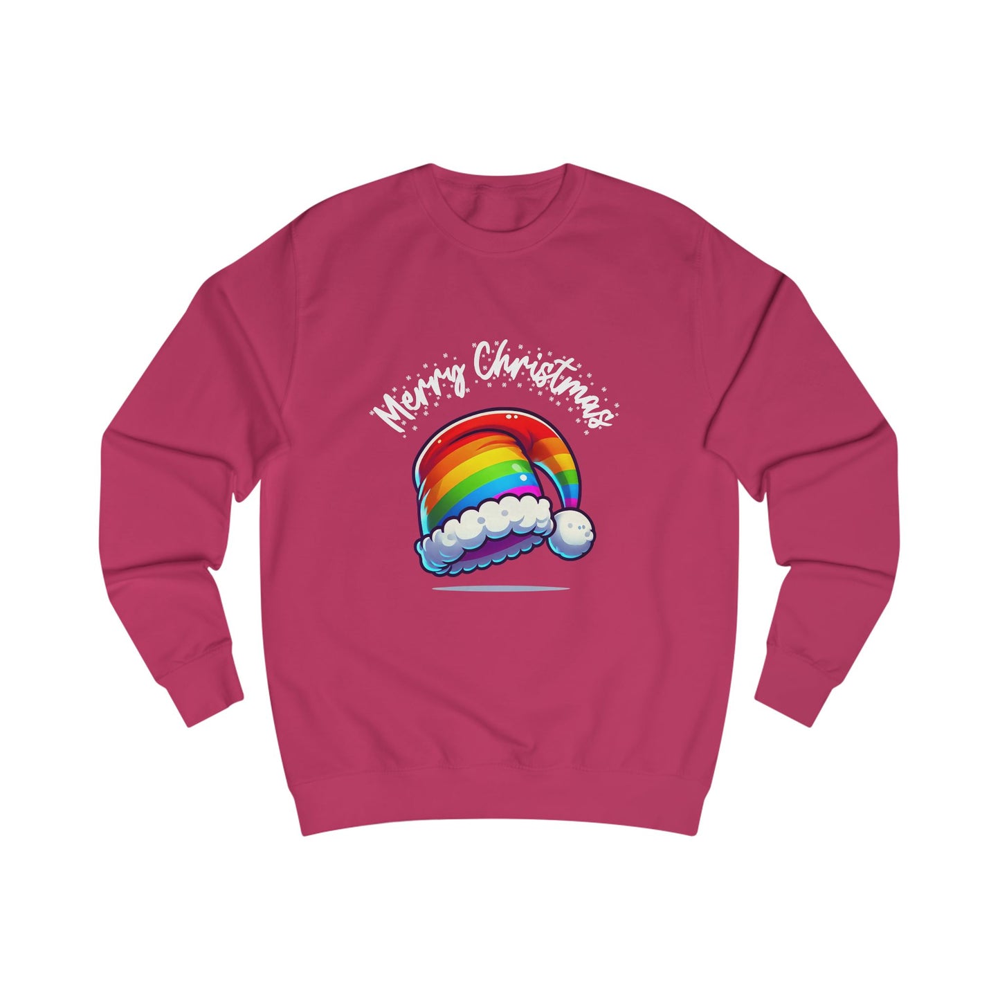 Christmas Rainbow Santa Hat Sweatshirt