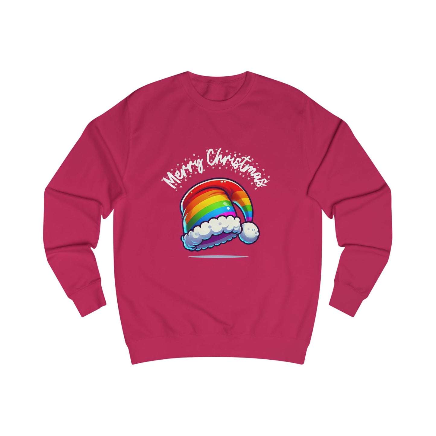 Christmas Rainbow Santa Hat Sweatshirt