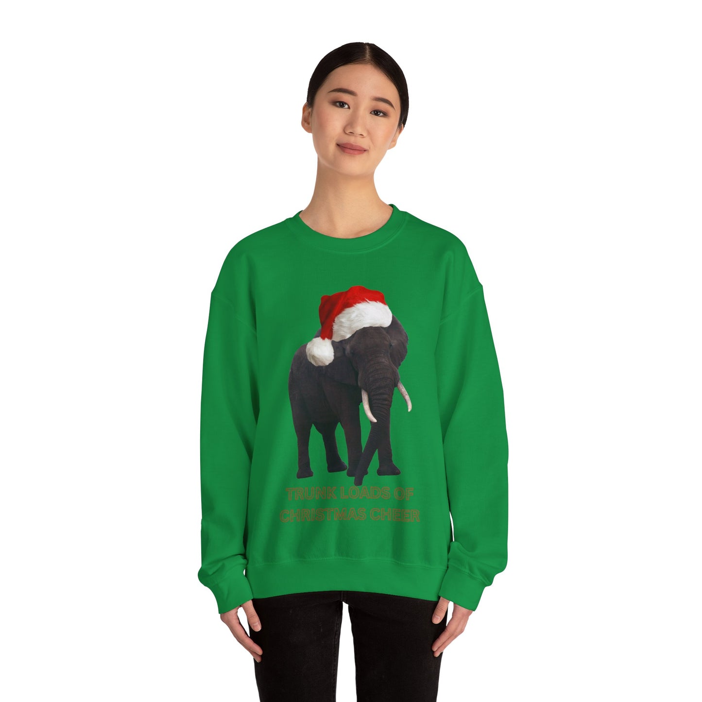 Trunk loads of Christmas cheer - Elephant Christmas jumper