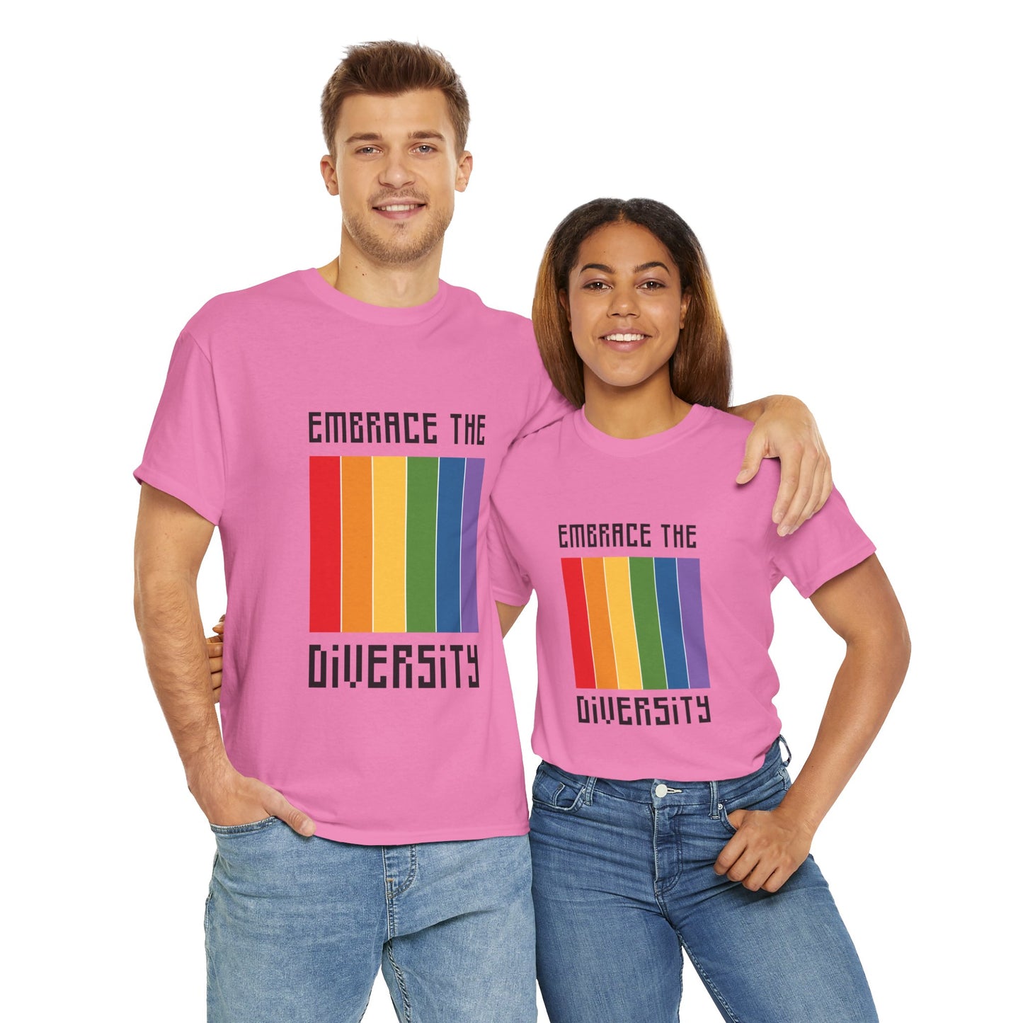 Unisex Heavy Cotton Tee - Embrace The Diversity