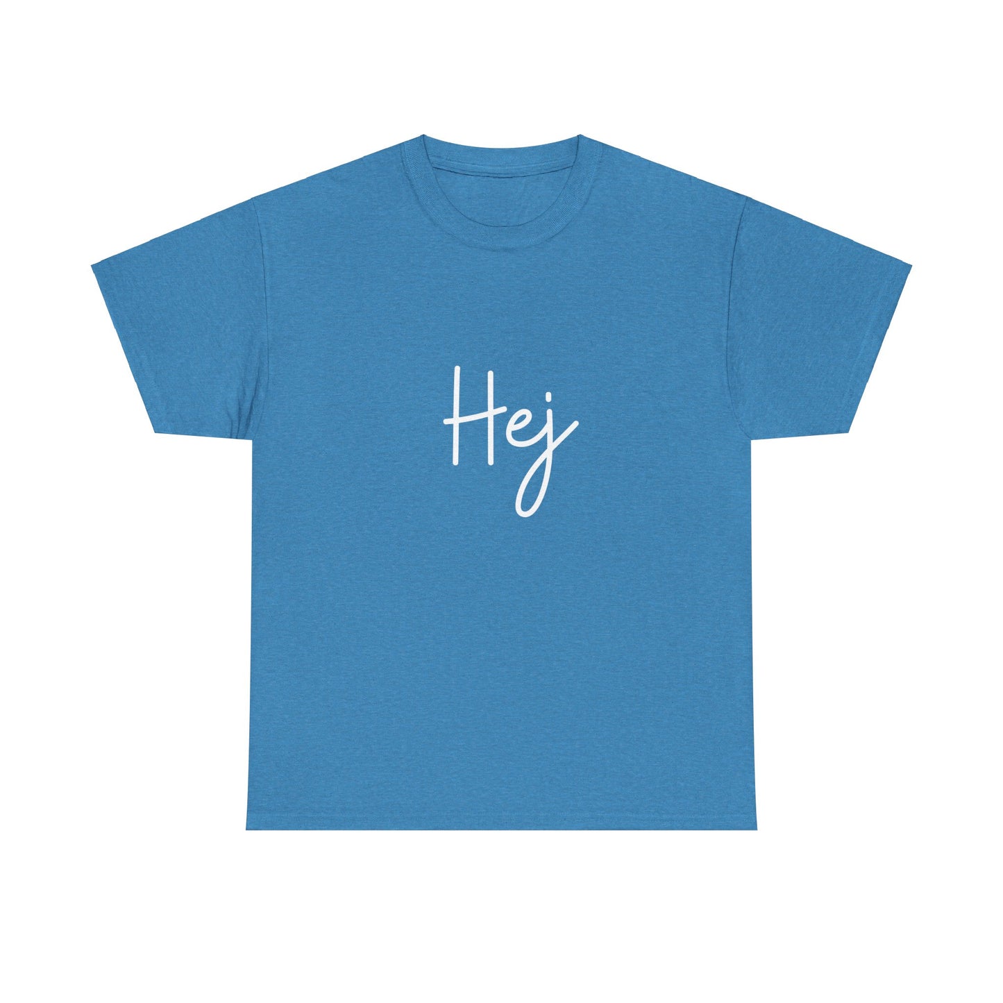 "Hej" & "Farvel" (Danish Greetings) Unisex Heavy Cotton Tee