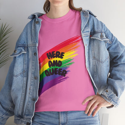 Unisex Heavy Cotton Tee - Here And Queer