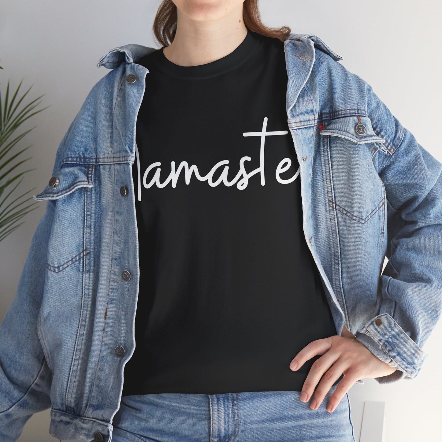 "Namaste" & "Namaste" (Hindi Greetings) Unisex Heavy Cotton Tee