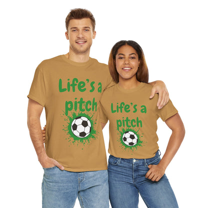 Unisex Heavy Cotton Tee - Life's A Pitch