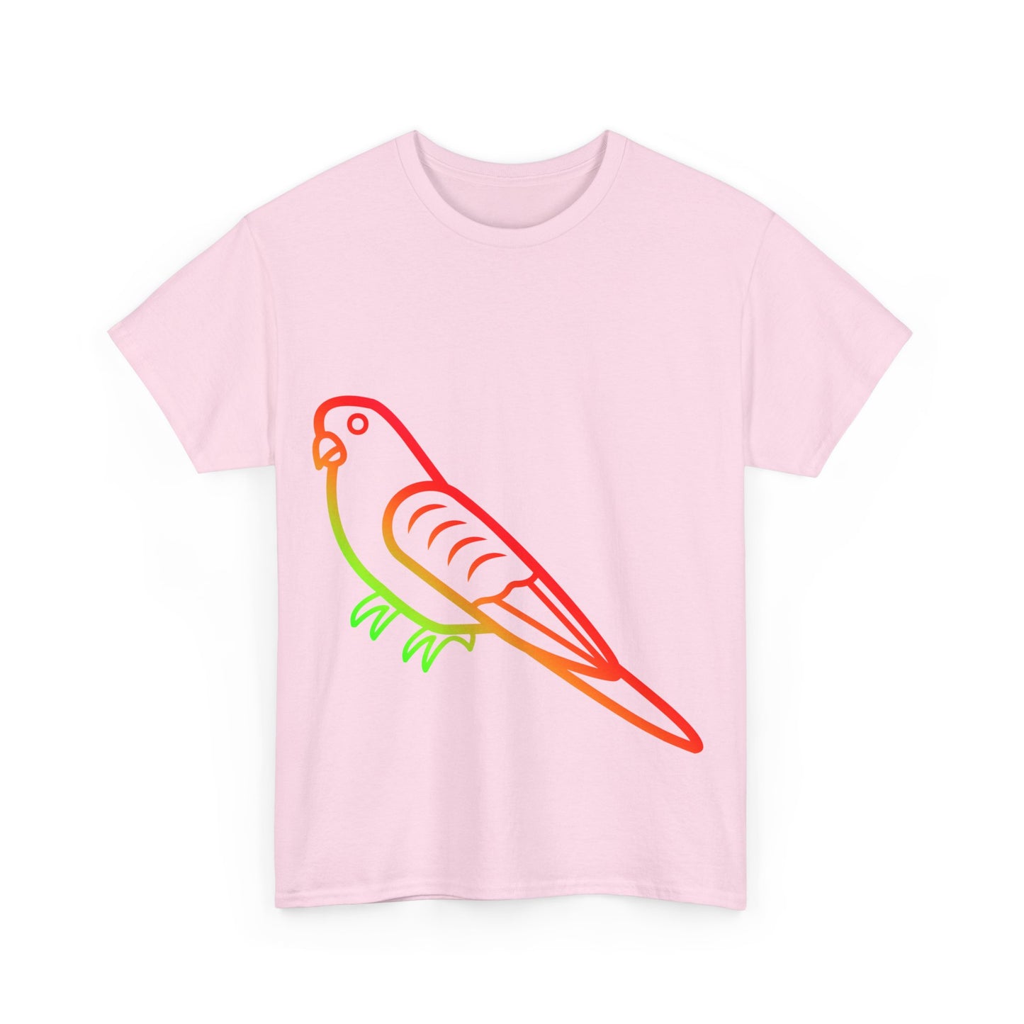 Budgie Rainbow Cotton T-Shirt