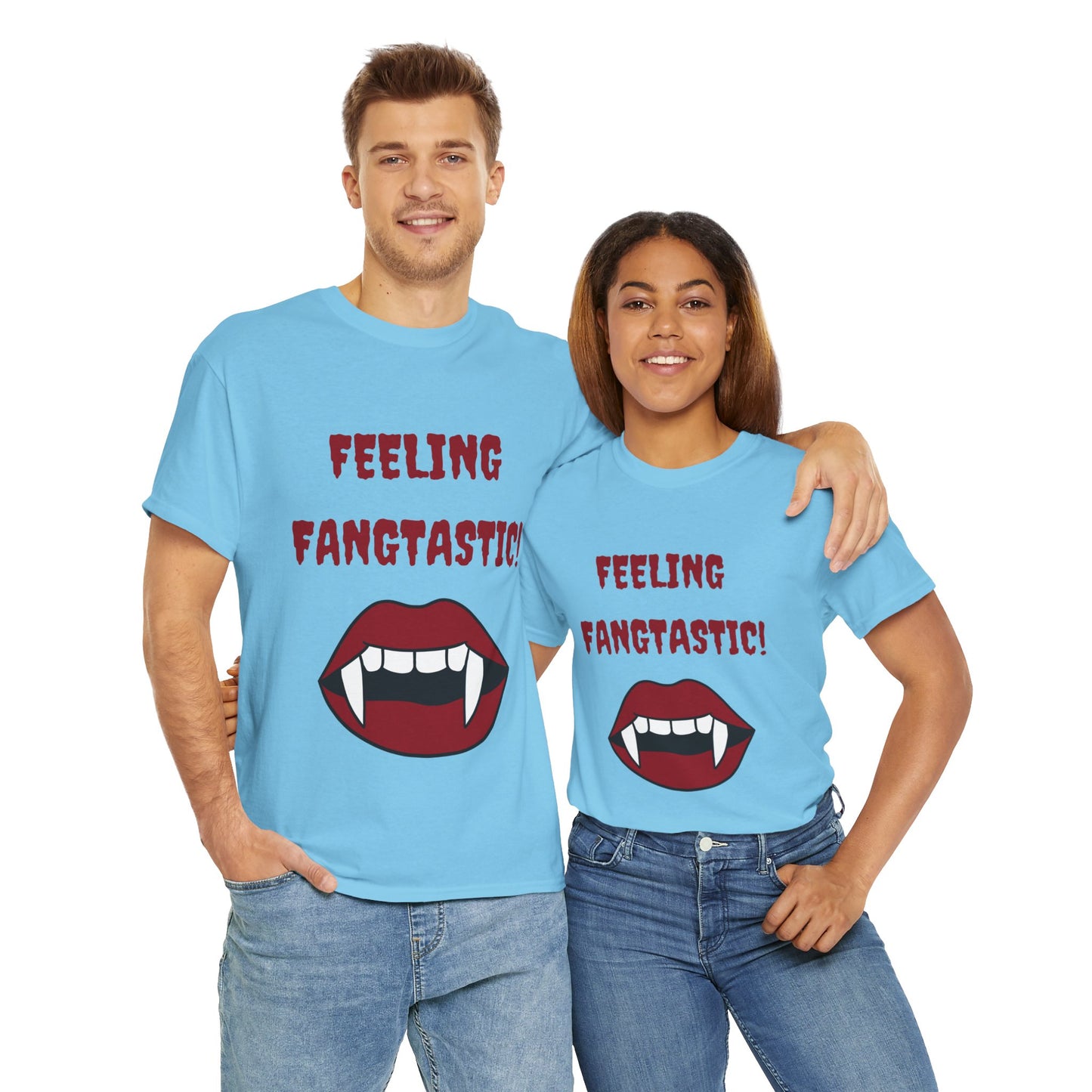 Unisex Heavy Cotton Tee - Feeling Fangtastic