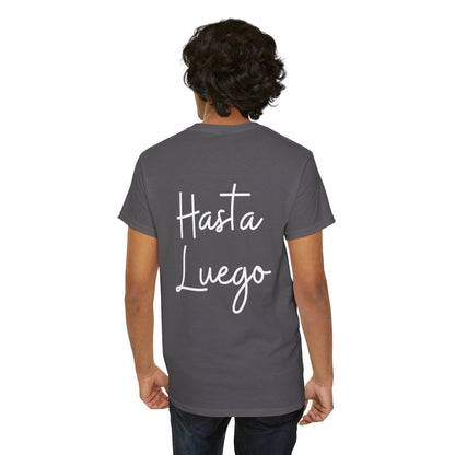 "Hola" & "Hasta Luego" (Spanish Greetings) Unisex Heavy Cotton Tee