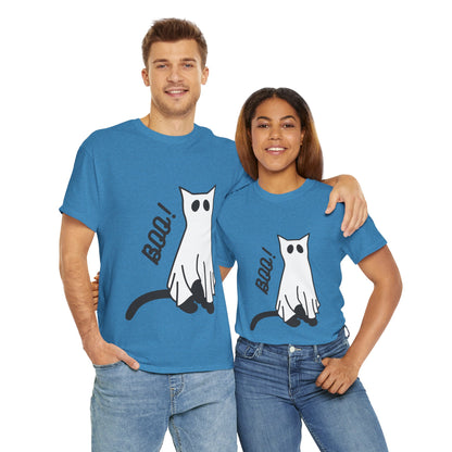 Unisex Heavy Cotton Tee - Boo Cat