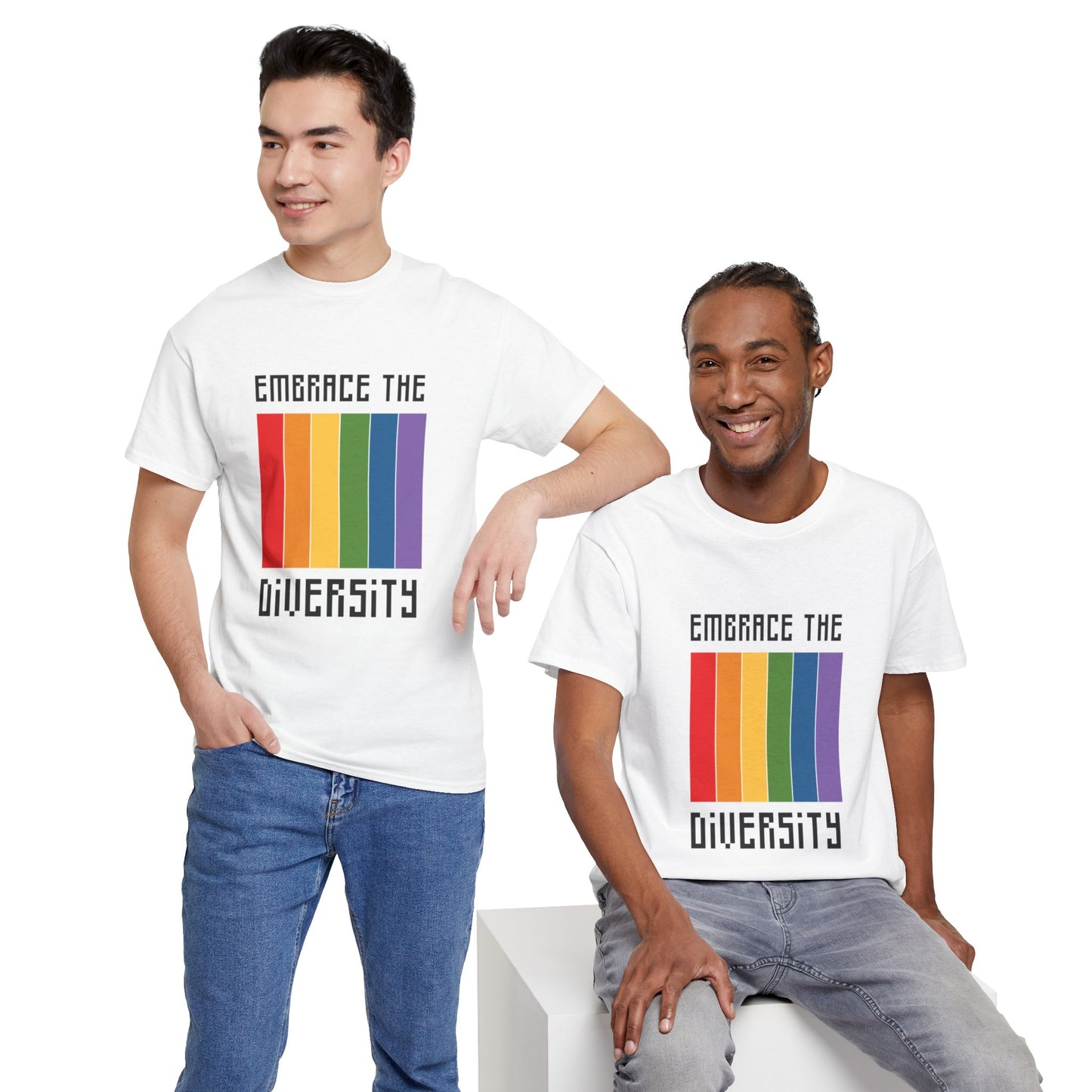 Unisex Heavy Cotton Tee - Embrace The Diversity