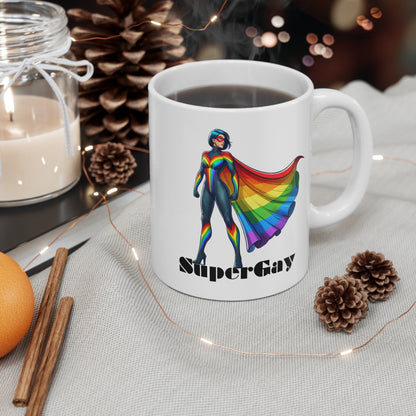 Super Gay Super Hero Mug