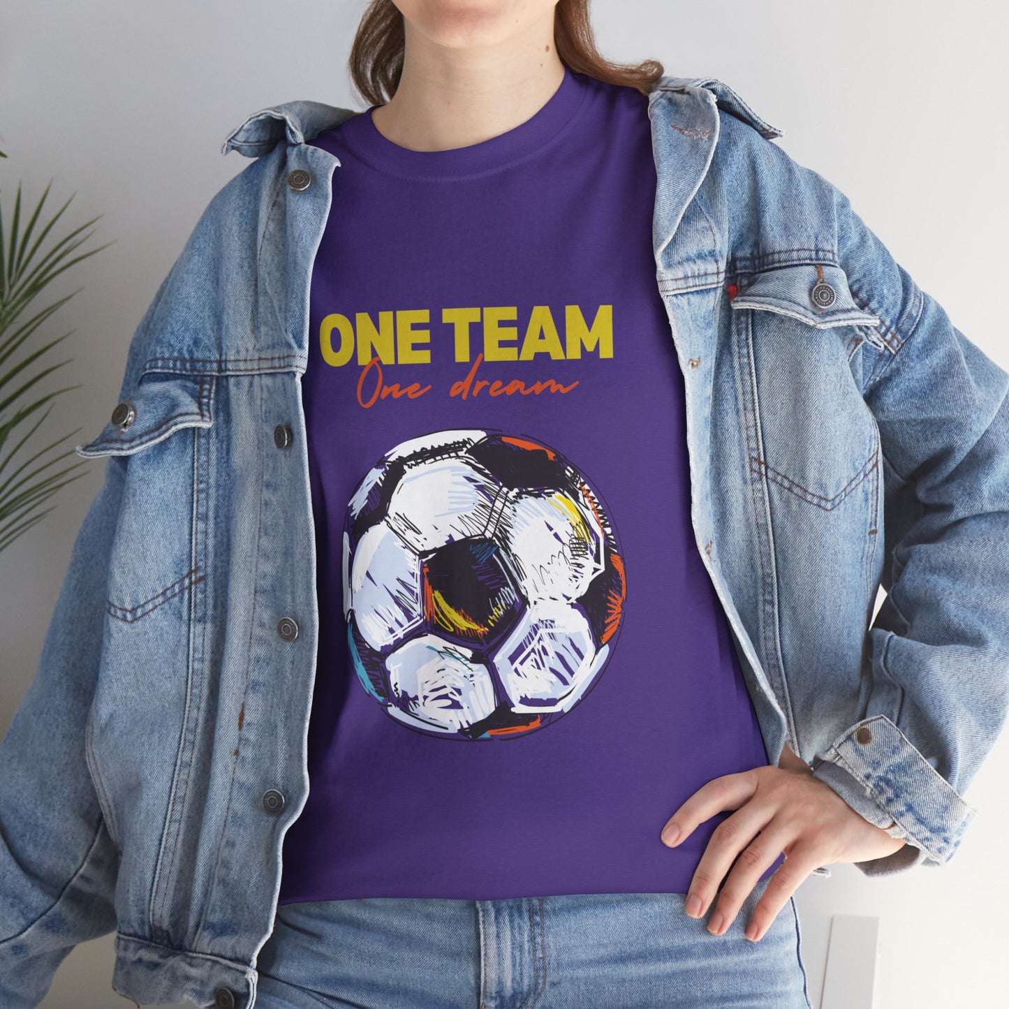 Unisex Heavy Cotton Tee - One Team, One Dream