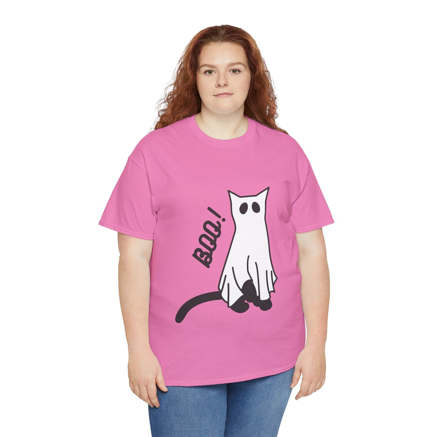 Unisex Heavy Cotton Tee - Boo Cat