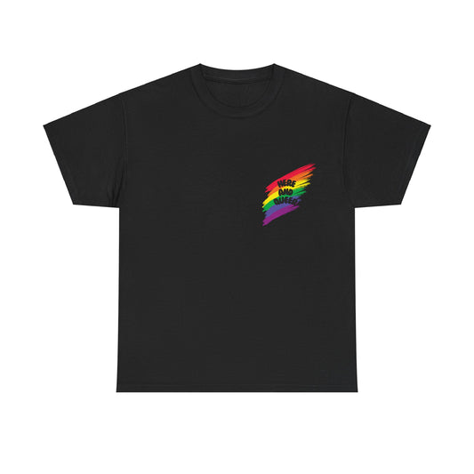 Unisex Heavy Cotton Tee - Here And Queer Mini