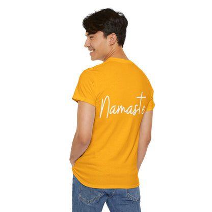 "Namaste" & "Namaste" (Hindi Greetings) Unisex Heavy Cotton Tee