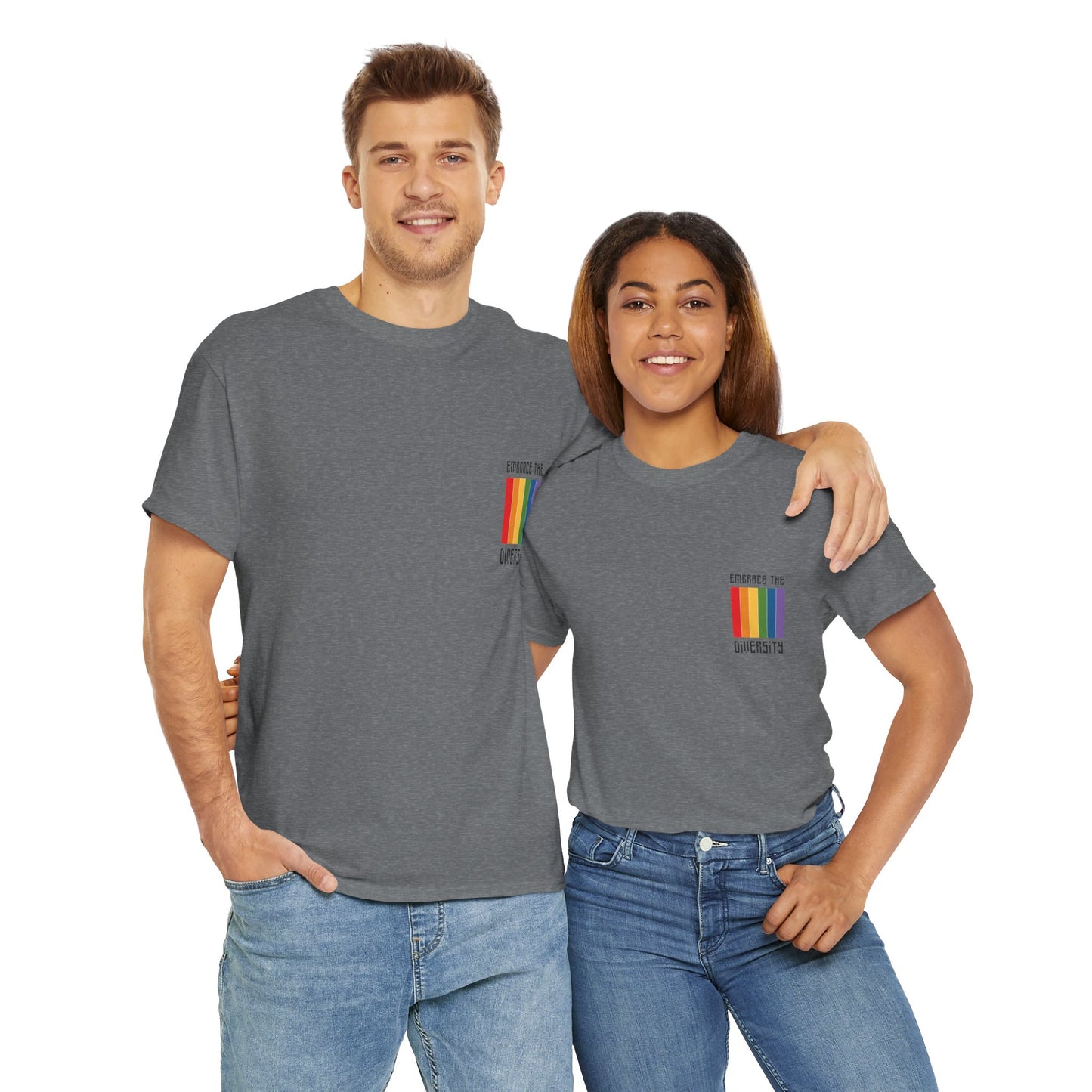 Unisex Heavy Cotton Tee - Embrace The Diversity Mini