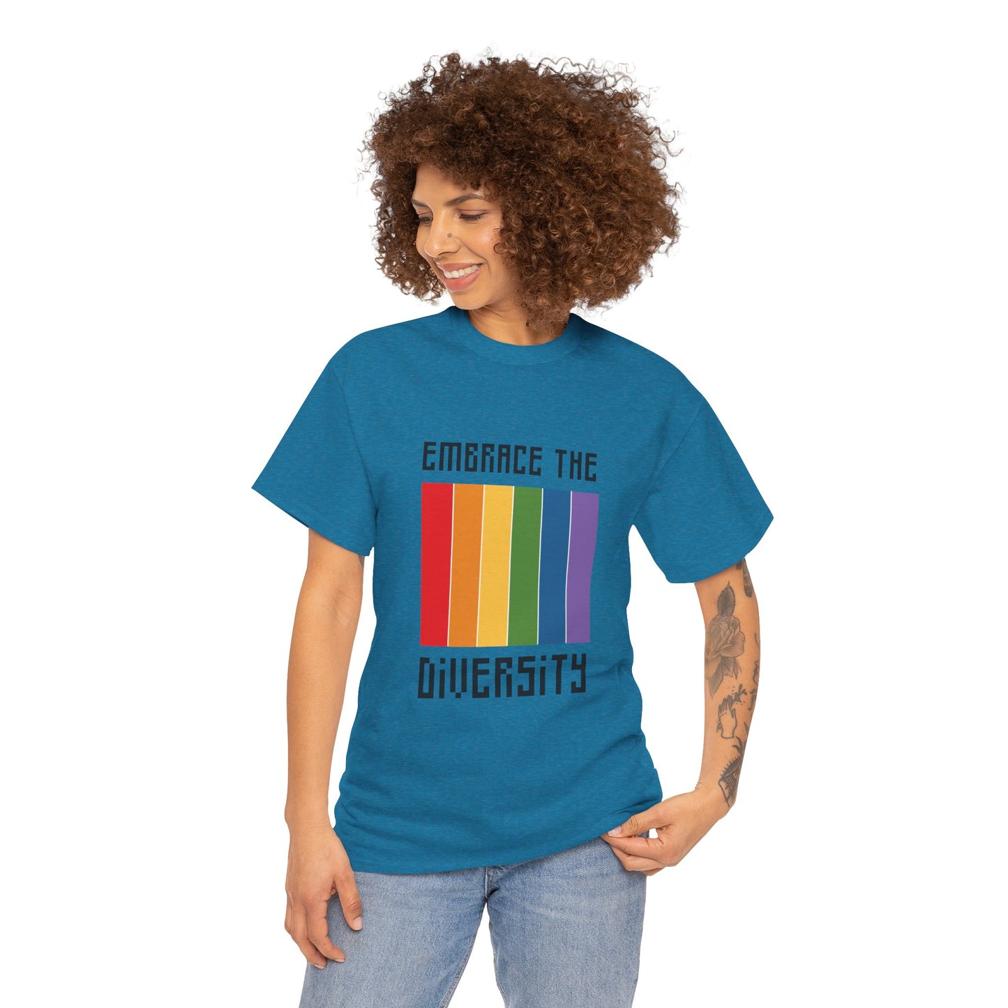 Unisex Heavy Cotton Tee - Embrace The Diversity