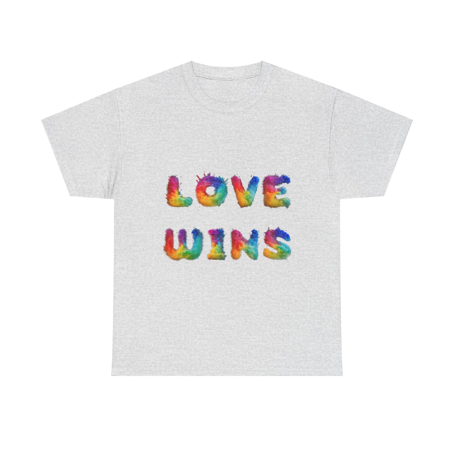 Unisex Heavy Cotton Tee - Love Wins Burst