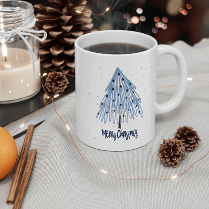 Blue Christmas Tree Mug