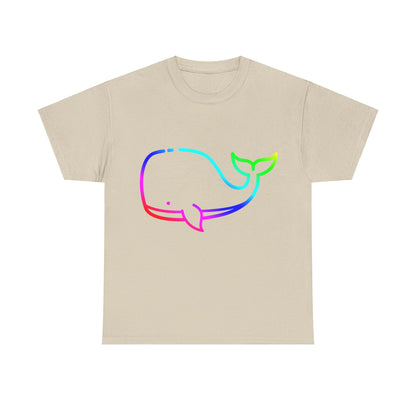 Vibrant, rainbow, colourful whale. Ideal for any animal or wildlife lover.  T-SHIRT Use your imagine, bringing magic and sparkle to your life.