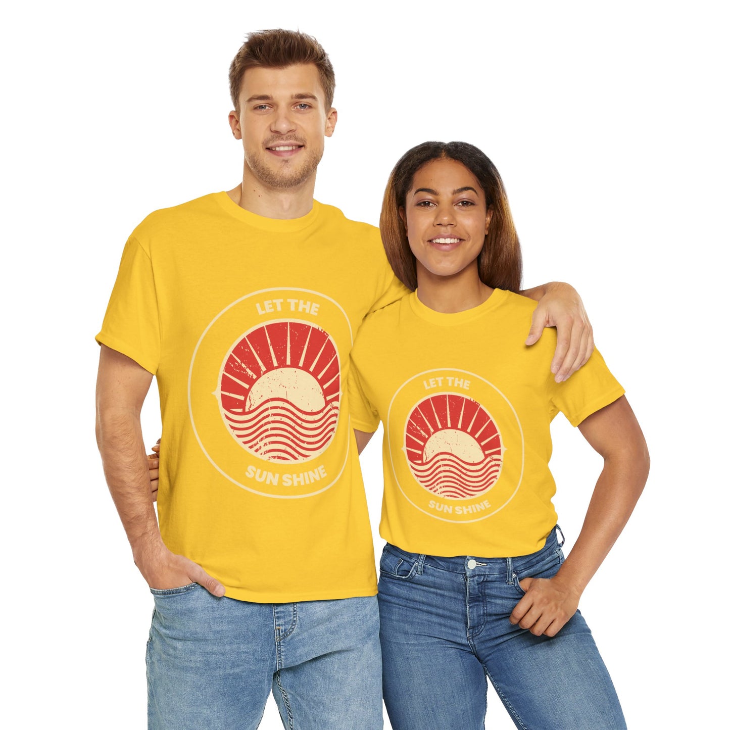 Unisex Heavy Cotton Tee - Let The Sun Shine