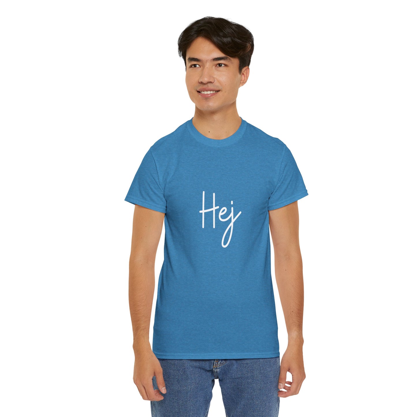 "Hej" & "Farvel" (Danish Greetings) Unisex Heavy Cotton Tee