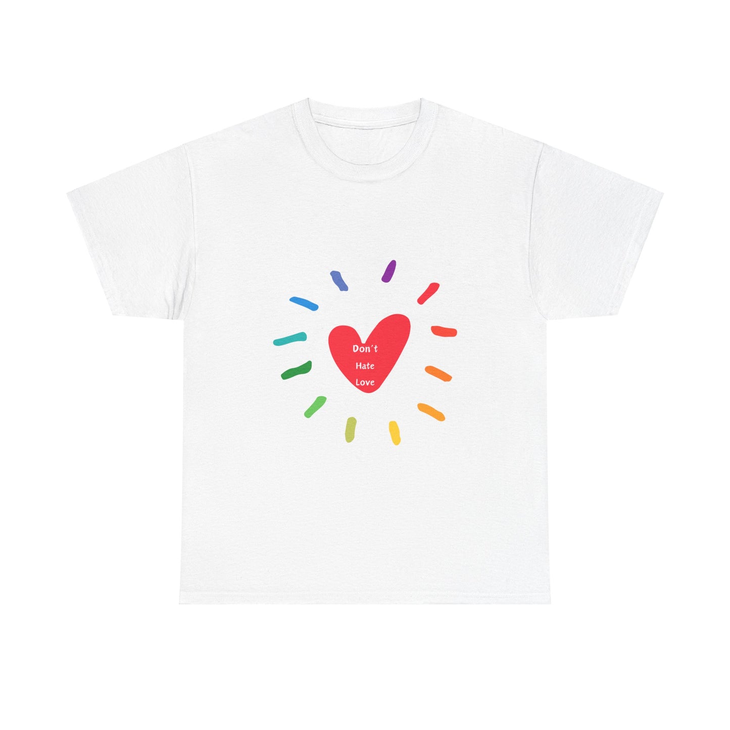 Unisex Heavy Cotton Tee - Don't Hate Love