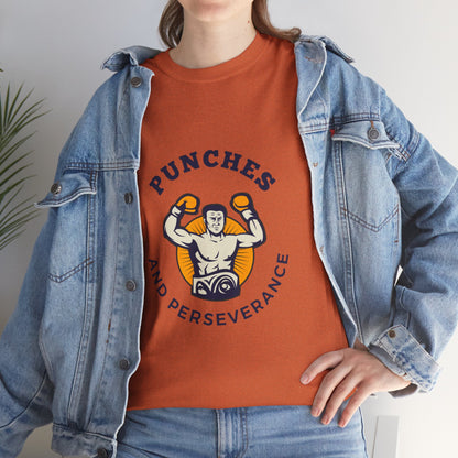 Unisex Heavy Cotton Tee - Punches And Perseverance Man