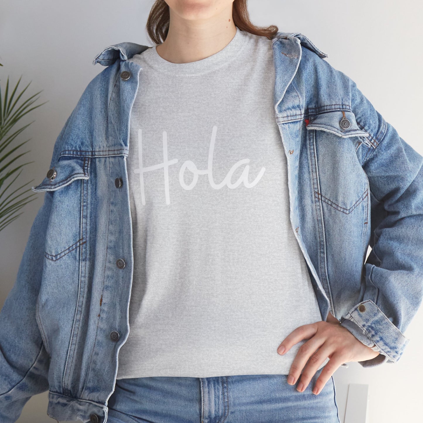 "Hola" & "Hasta Luego" (Spanish Greetings) Unisex Heavy Cotton Tee