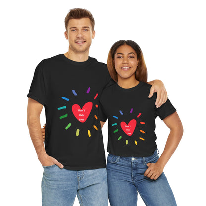 Unisex Heavy Cotton Tee - Don't Hate Love