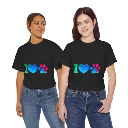 I Heart Paw - Unisex Heavy Cotton Tee