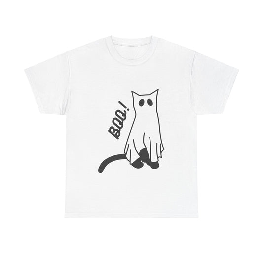 Unisex Heavy Cotton Tee - Boo Cat