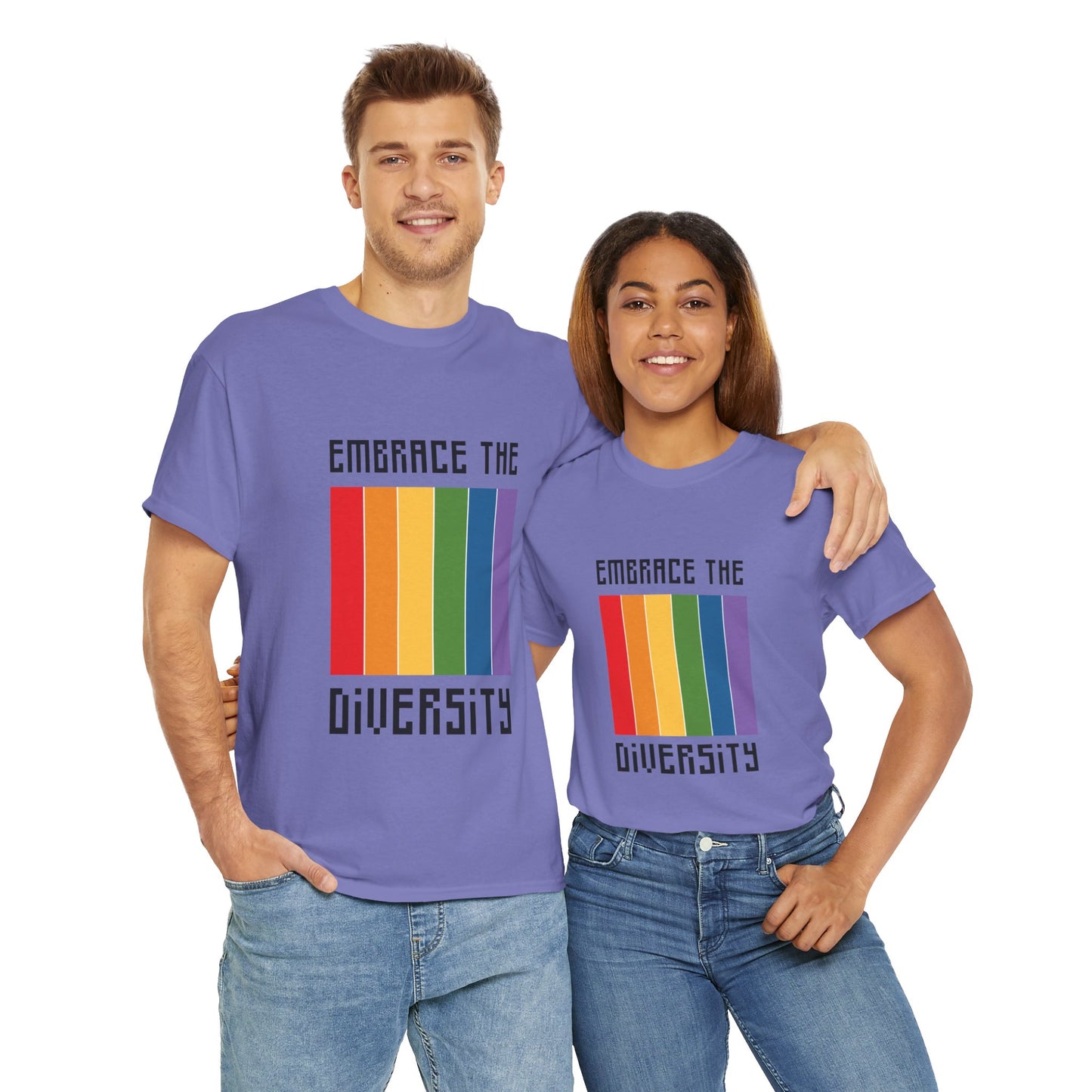 Unisex Heavy Cotton Tee - Embrace The Diversity