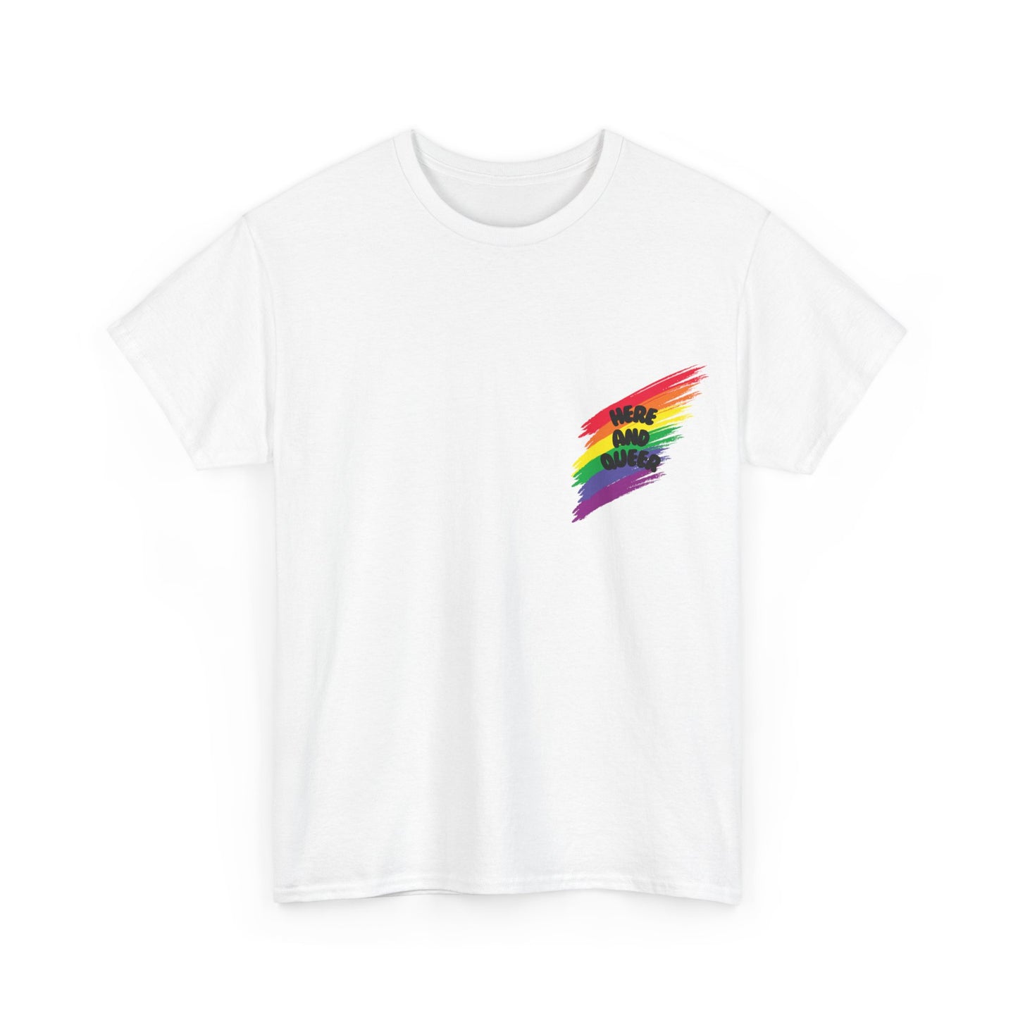 Unisex Heavy Cotton Tee - Here And Queer Mini