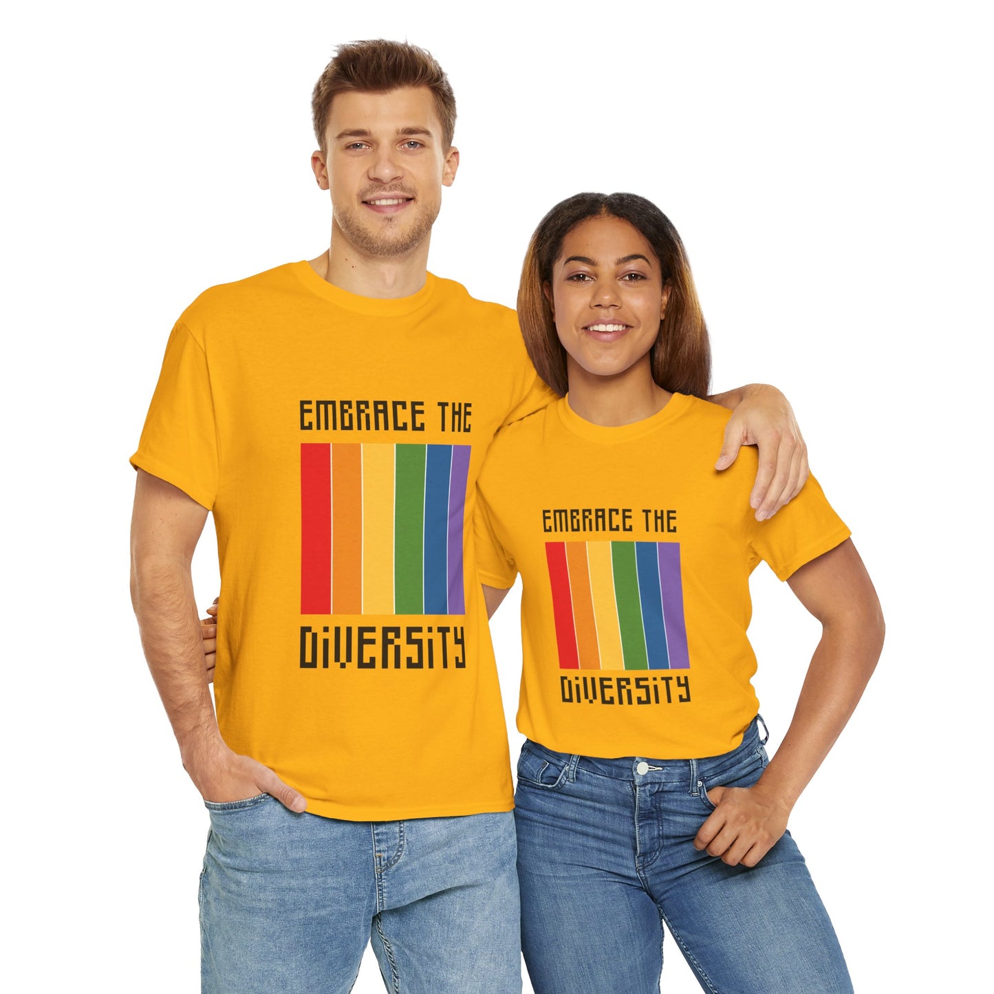 Unisex Heavy Cotton Tee - Embrace The Diversity