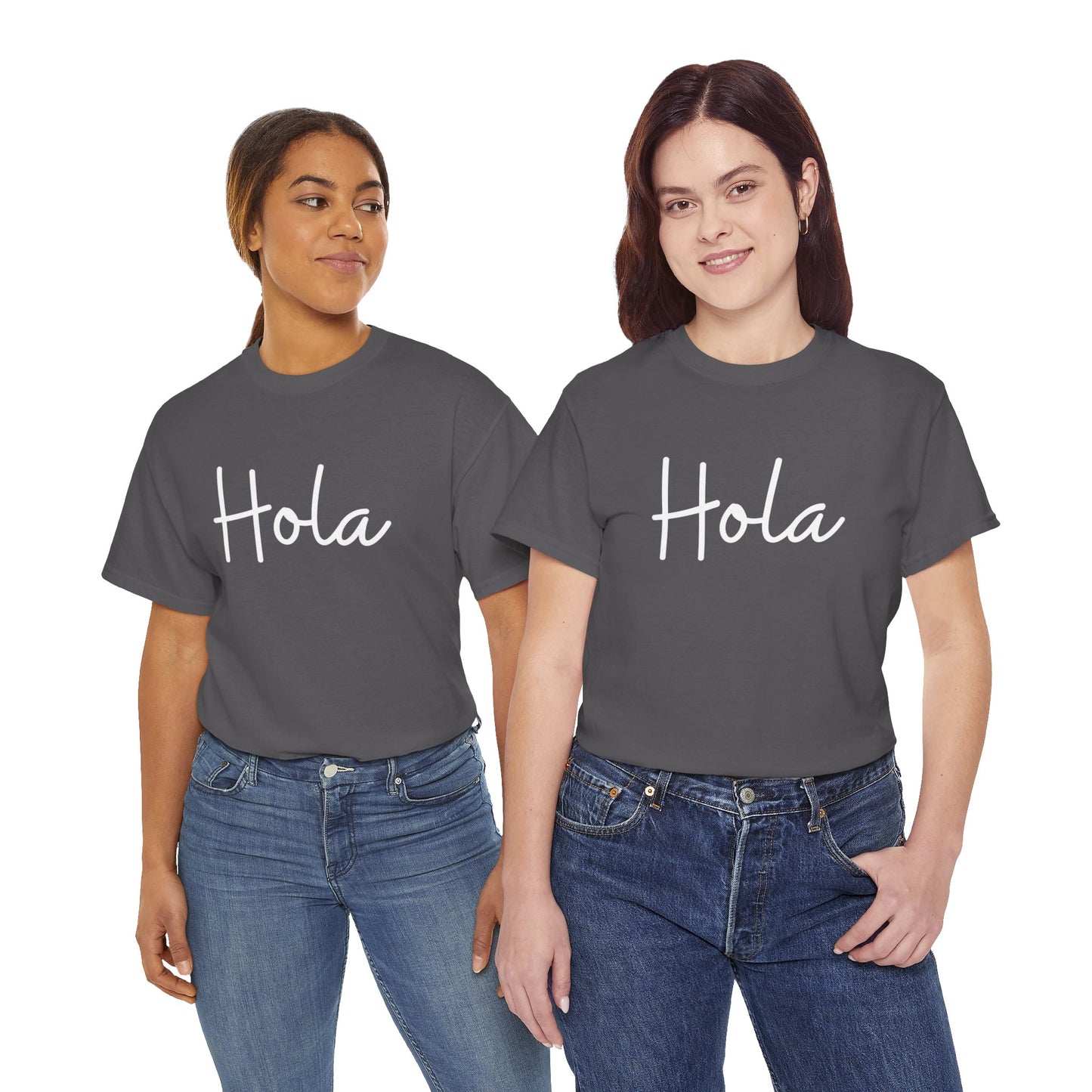 "Hola" & "Hasta Luego" (Spanish Greetings) Unisex Heavy Cotton Tee