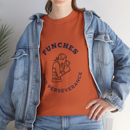 Unisex Heavy Cotton Tee - Punches And Perseverance Woman