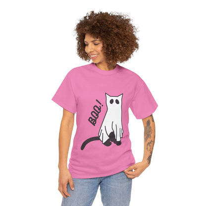 Unisex Heavy Cotton Tee - Boo Cat