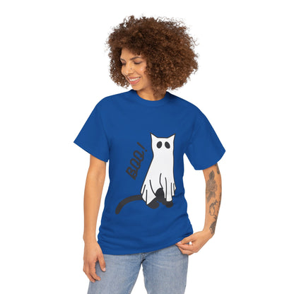 Unisex Heavy Cotton Tee - Boo Cat