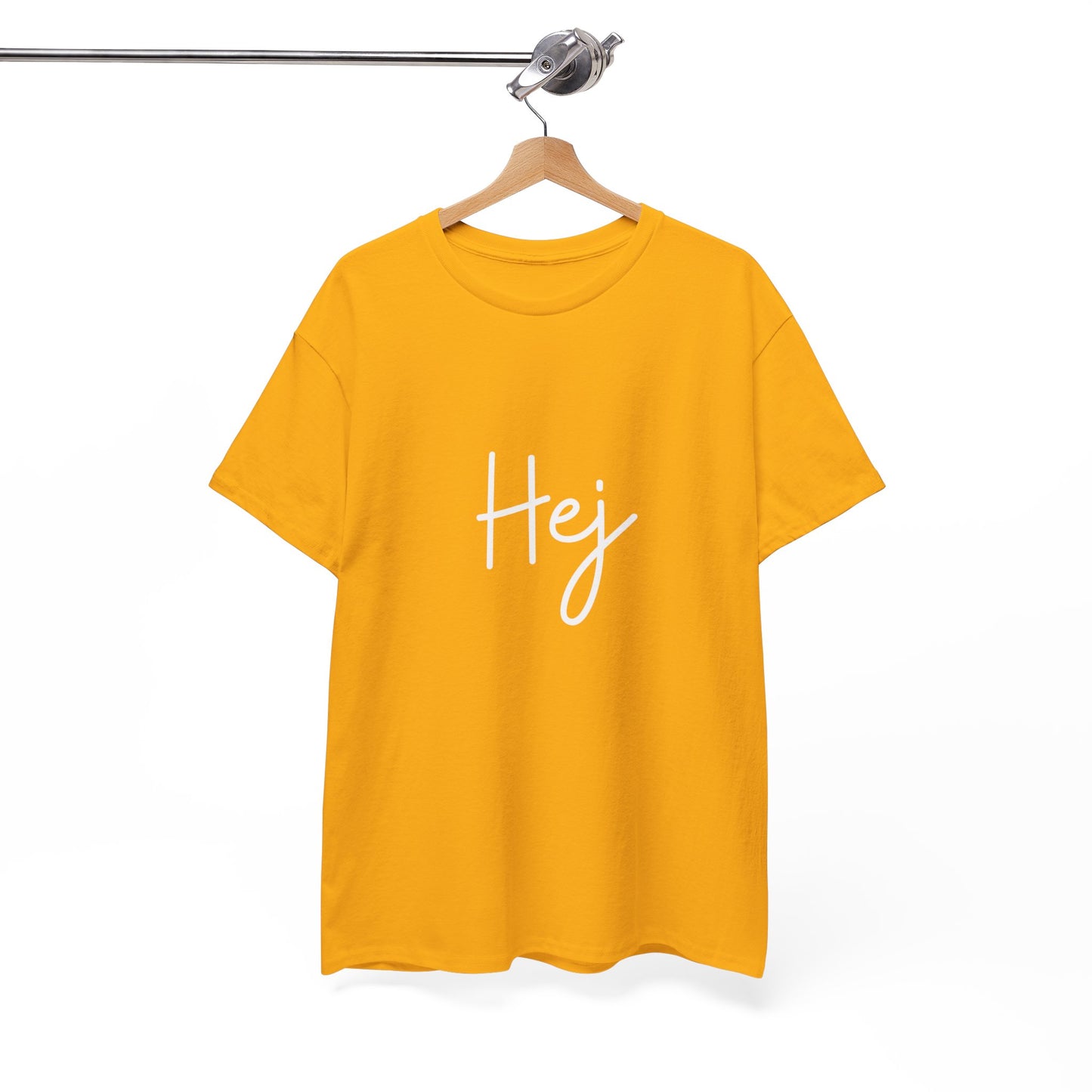 "Hej" & "Farvel" (Danish Greetings) Unisex Heavy Cotton Tee